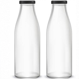 1 litre Milk Glass Bottles
