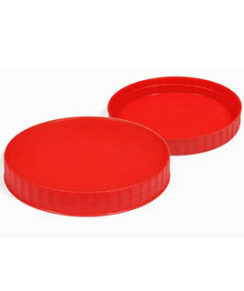100 MM Red Plastic Caps