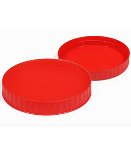 120 MM Red Plastic Caps