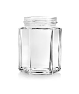 190 ml Hexagonal Glass Jar