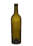 750 ml Wine Glass Bottle Dark Green