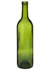 750ml Wine Glass Bottle Light Green